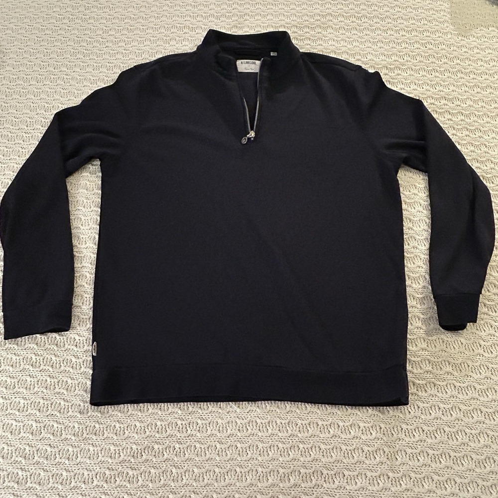 linksoul quarter zip mens medium golf‎ pulover dark navy